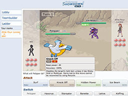 Pokémon Showdown! battle simulator